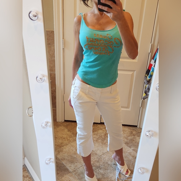White Guess cropped jeans - Picture 4 of 4